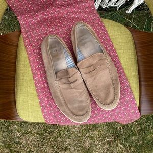 Tan Suede Clarks | Penny Loafers
